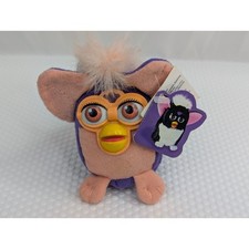 Tiger Mini Furbies Clip On Plush Furby Sounds Work 3 Inch 1999 Stuffed Animal