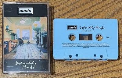 Oasis Definitely Maybe Cassette 2024 30th Anniversary Remastered Baby Blue Shell