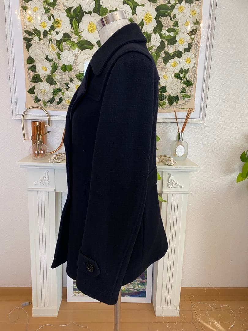 BURBERRY BLACK LABEL Peacoat Black Size LL From Japan thumbnail 12