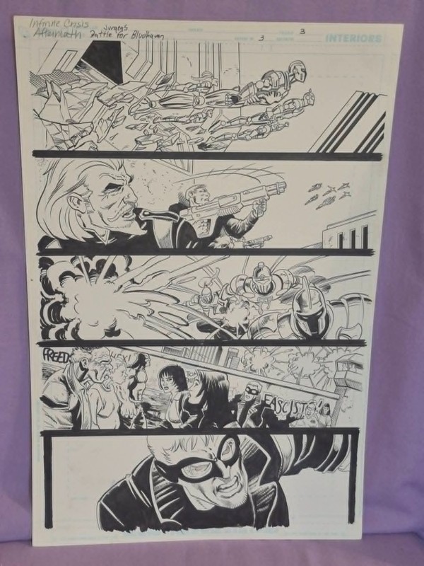 Battle for Bludhaven #3 Original Art Page #3  by Dan Jurgens & Jimmy Palmiotti