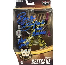 Brutus Beefcake autographed signed inscribed figure JSA WWE Elite Legends Series