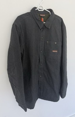 PATAGONIA Iron Forge Fleece-Lined Jacshirt Men's XL 53405 Ink