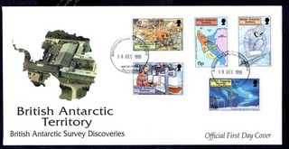 British Antarctic Territory 1999 Antarctic Survey Discoveries First Day Cover