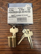 Best / Arrow / Falcon IC (interchangeable) Core 6-pin A Keyway w/ 3 Keys - SFIC