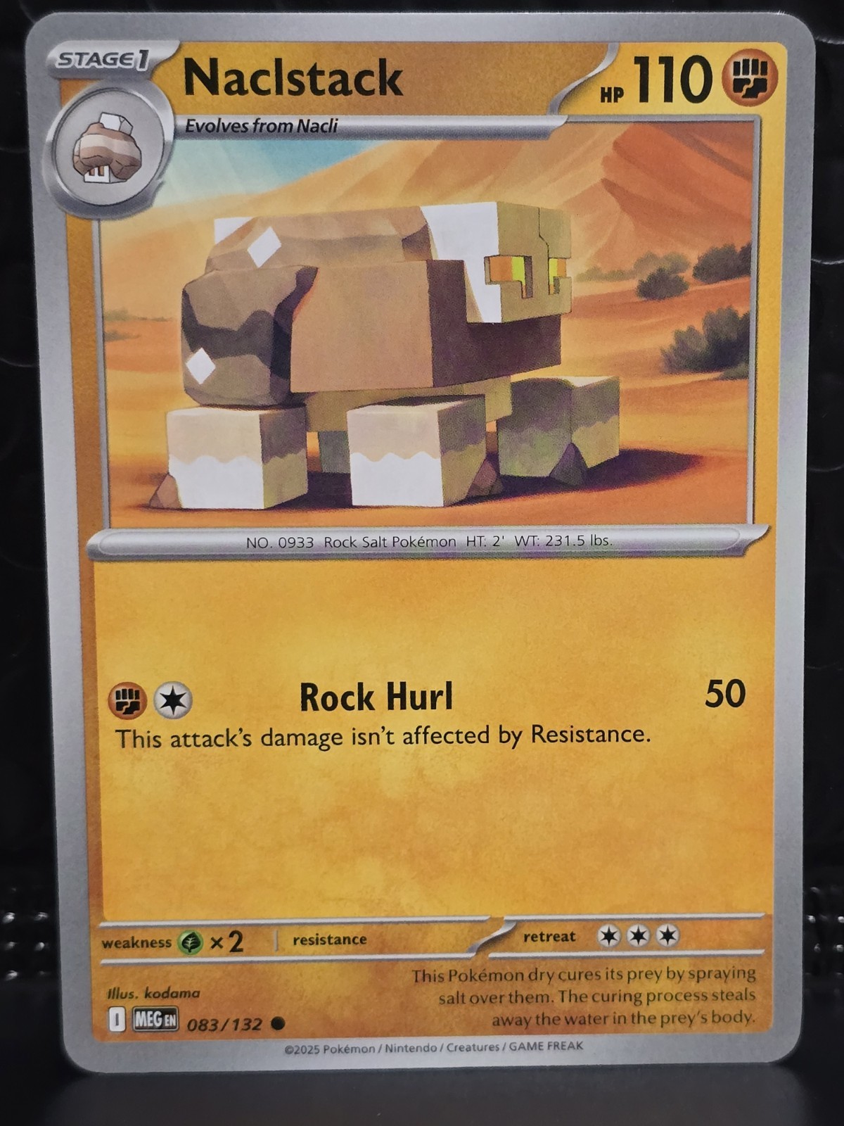 Naclstack 083/132 - Mega Evolution - Pokemon - NM/M English
