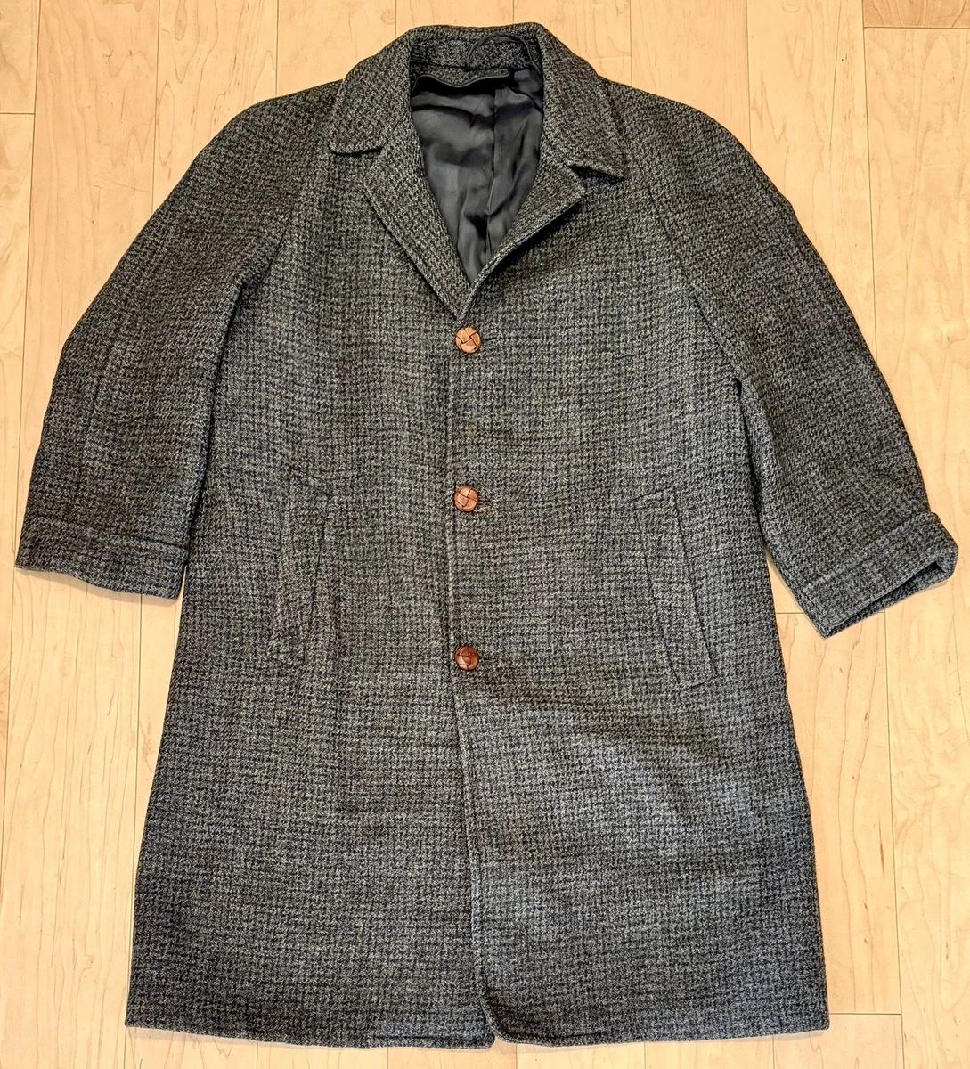 Vintage Harris Tweed Coat In Men's Coats & Jackets for sale - eBay