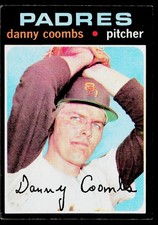 1971 Topps SET-BREAK #126 Danny Coombs EX or Better, (HUCK'S)