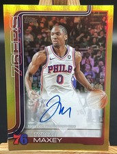 2025-26 Topps Flagship Tyrese Maxey #TFRA-TM Auto Gold /50