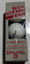 Spalding Accu Flite Vintage 492 Dimple Golf Balls 3 Made In USA