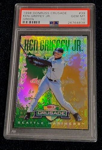 1998 Donruss Crusade Green Ken Griffey Jr. /250 #39 PSA 10 LOW POP 18!! VHTF 🔥