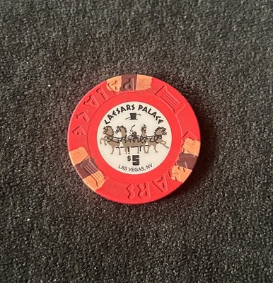 Caesars Palace Casino * 5$ Poker Chip Jeton * Las Vegas * Strip * Boulevard