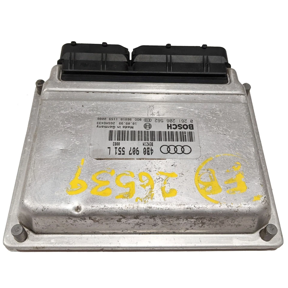 OEM Engine Control Module ECU Audi A6 Quattro 2.7L V6 Gas 2000-2003 / 4B0907551L - Image 2 of 4