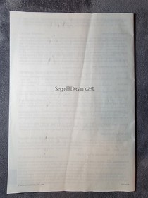 Authentic Sega Dreamcast Console Instruction Manual ONLY (1999)