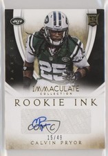 2014 Panini Immaculate Rookie Ink 15/49 Calvin Pryor #26 Auto z0q