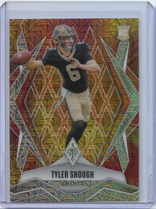 2025 Panini Phoenix Premium Box Set TYLER SHOUGH #169 RC FIREBURST 334/350