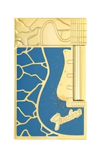 S.T. Dupont Fender Line 2 Perfect Ping Lighter & Necklace, C16026CL, New In Box