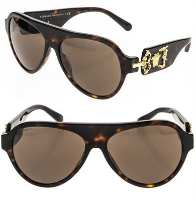Versace Rock Icon Medusa 4323 Brown Tortoise Mirrored Ve4323