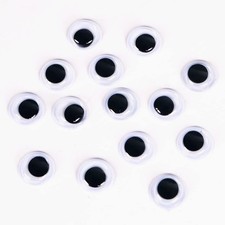 15mm Self Adhesive Black Wiggle Googly Eyes Craft Art Supplies Adhesive Eyeballs