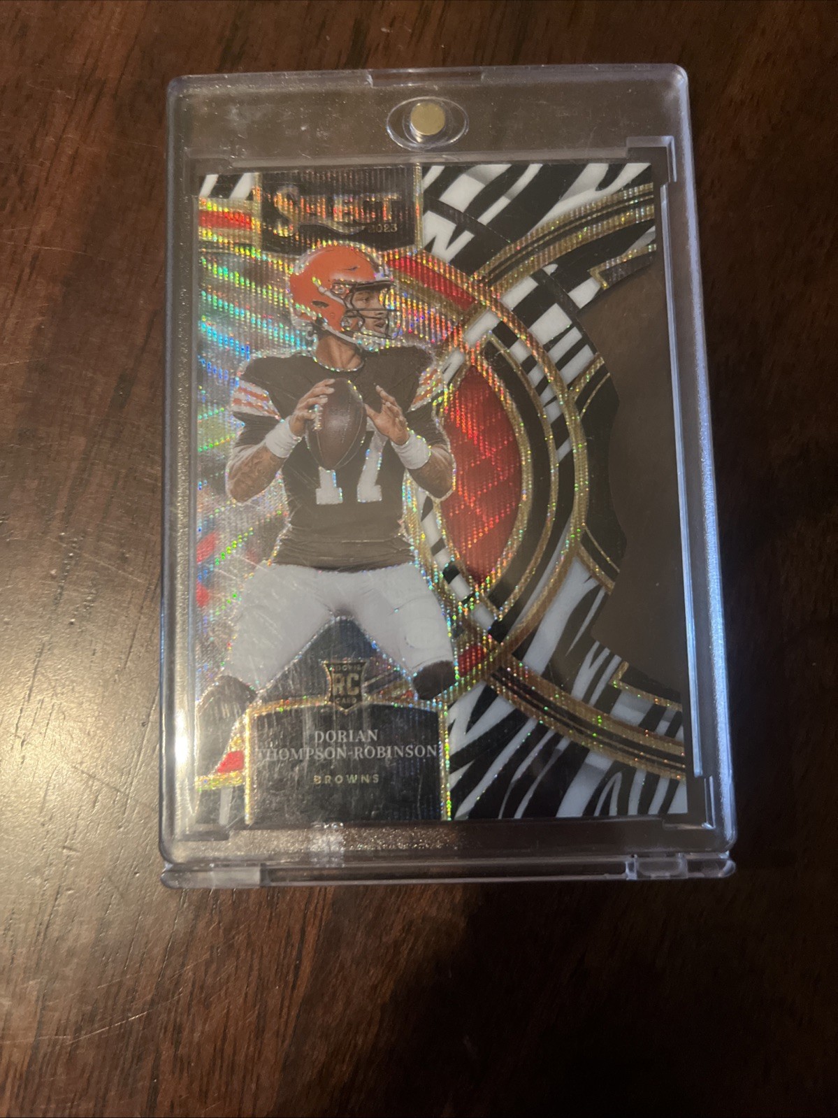 2023 Panini Select - Premier Level Dorian Thompson-Robinson Zebra Prizm Die-Cut