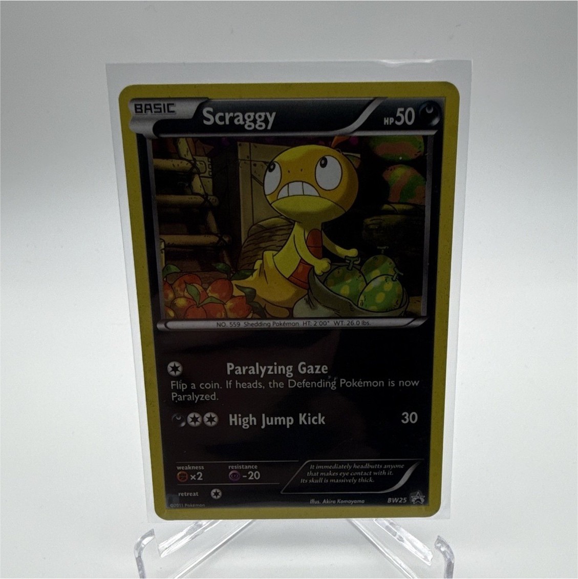 Pokémon TCG Scraggy BW25 Black & White Cosmos Holo Promo ENG 50HP