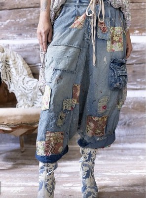 Magnolia Pearl  RARE  Patchwork Joni Denims 648   Washed Indigo NWT