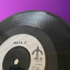 Mista E - Don?t Believe The Hype 7" Vinyl Single EX/VG+ 1988 Urban URB 28 Promo