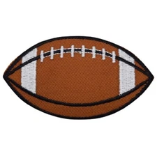 Large Football Applique Patch Sports Ball Embroidered Badge 3.5" Iron Or Sew On