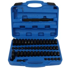 52Pc Bearing Seal Driver Tool kit 18-65mm Custom Bushing Bearing Hydraulic Press