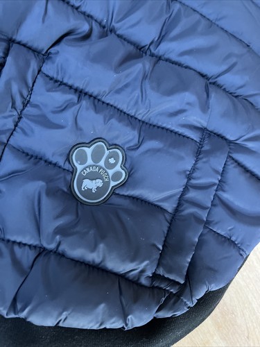 Canada Pooch Summit Cappotto/Gilet Trapuntato Impermeabile Elasticizzato 20 Navy - Foto 11 di 12