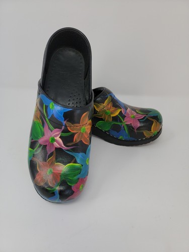 Dansko Romney Designs Hand Painted & SIGNED Floral