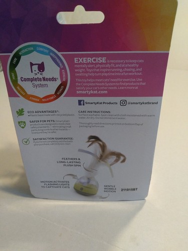 SmartyKat Silly Spinner Electronic Light & Motion Cat Toy NEW - Picture 2 of 5