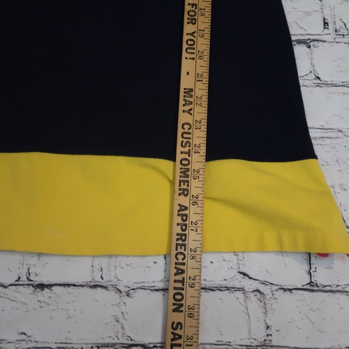 Ralph Lauren Girl Large 12/14 Colorblock Dress Yellow Pink Blue Long Sleeve - Picture 11 of 11