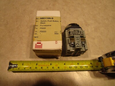 IDEC ABD110N-B BLACK PUSHBUTTON SWITCH, R0177