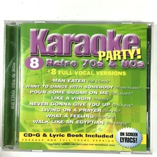 Karaoke Party 8 Retro 70s 80s 8 Full Vocal Versions - Music CD