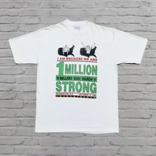Vintage 90s Million Man March Tee Shirt Size XL Made in USA