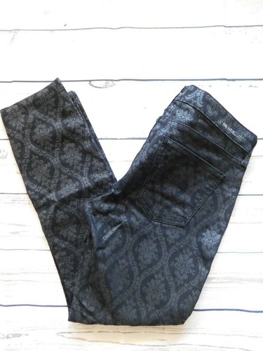 Brocade Coated Ankle Skinny Jeans 