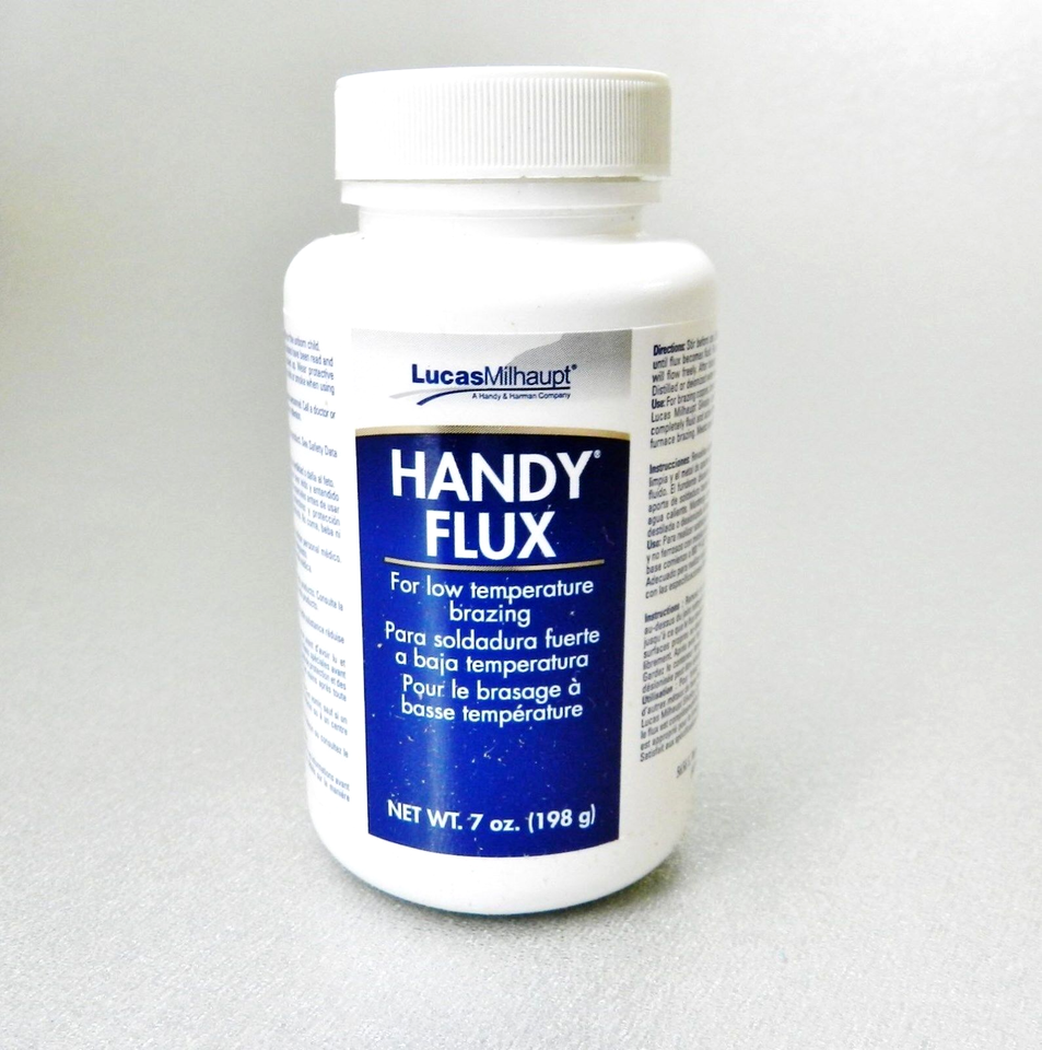 Handy Flux Paste 7 Oz Jar W/ Brush Cap - Silver Soldering Brazing ...