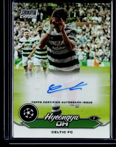 2023-24 Stadium Club Chrome UEFA #CA-HO Hyeongyu Oh Chrome Autographs