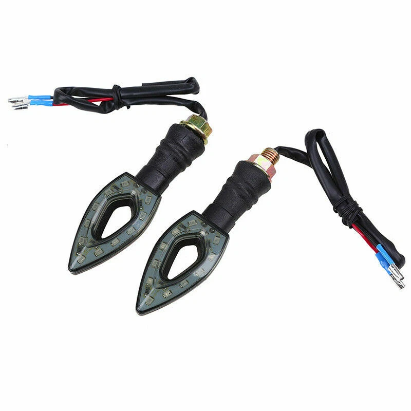 2x 12 LED UNIVERSAL MOTORCYCLE MOTORBIKE TURN SIGNAL INDICATORS LIGHT LAMP AMBER - Image 3 of 4