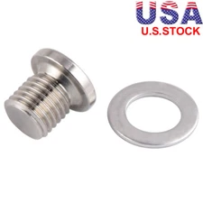 CNC Oil Drain Plug w/ Washer For Polaris Sportsman 450 570 600 700 800 850 1000