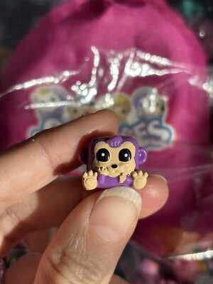 Squinkies CUBES Purple Monkey Tiny Mini Squish Collectible Toy Figure Cute Cube
