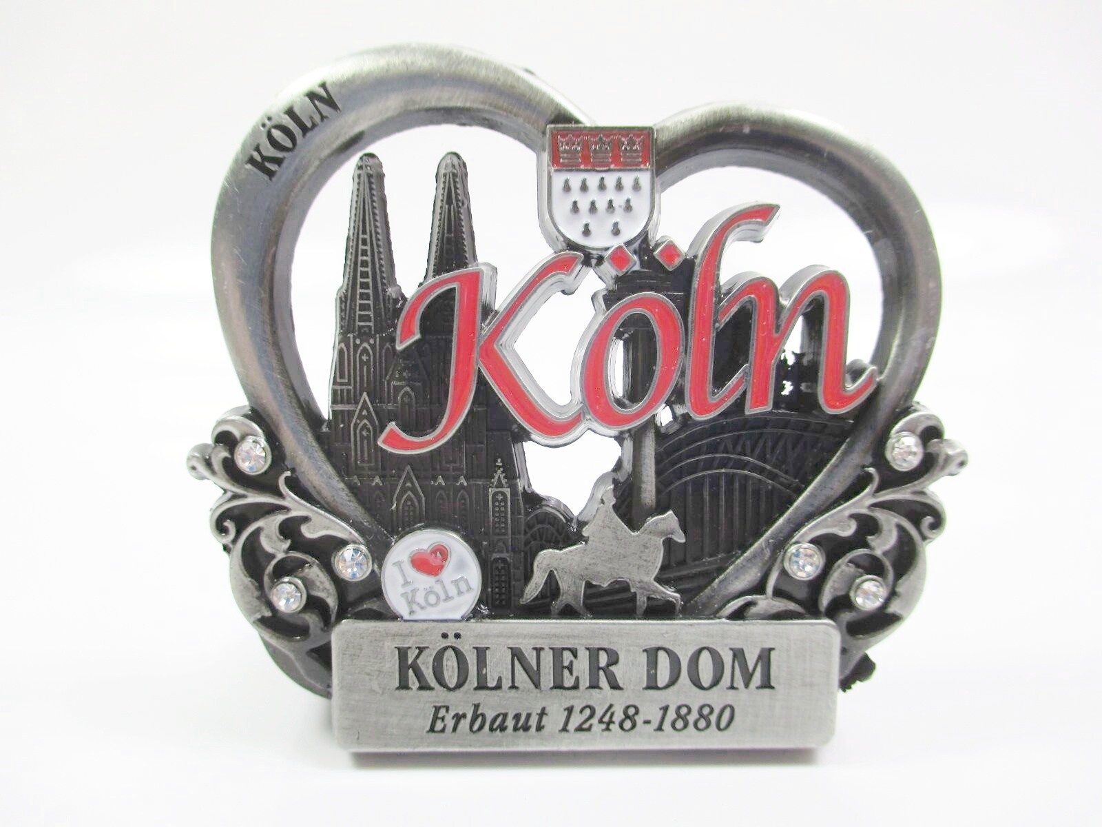 Cologne Cathedral Heart Cathedral Metal Souvenir Magnet Germany