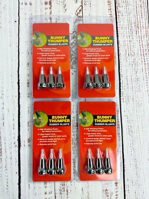 らびっと１１枚 4 packs Bunny Thumper Small Game hunting Rubber Blunt Broadhead