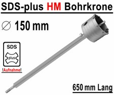 SDS-plus HM Bohrkrone Ø 150mm x 650mm Dosenbohrer Kernbohrer Hartmetall Lochsäge
