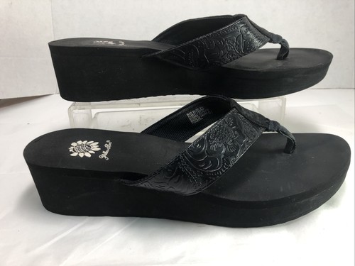 yellow box platform flip flops