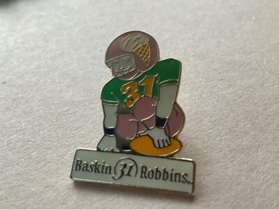 Baskin Robbins Eis Abzeichen Werbung Pasadena California American Football