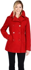 Excelled Leather Women's Plus Size Classic Pea Coat