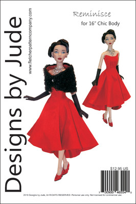 Reminisce Doll Clothing Sewing Pattern for 16'' Chic Body Miette & Marley Tonner