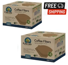 2-PACK If You Care #4 Unbleached Coffee Filter (400 ct.)
