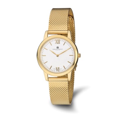 Ladies Charles Hubert Stainless Steel Silver-Tone Dial Mesh  display picture 2